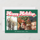 ハッピーホリデーズレトロ2写真 シーズンカード (正面)