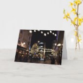 ハッピーホリデーズロンドンUKクリスマスコベントガーデン カード (黄色い花)