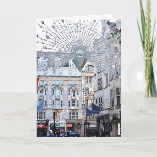 ハッピーホリデーズロンドンUKクリスマスフェスティバルシーズン カード (正面)