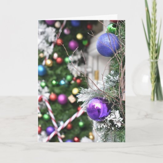 ハッピーホリデーズロンドンUKクリスマスフェスティバルシーズン カード (正面)