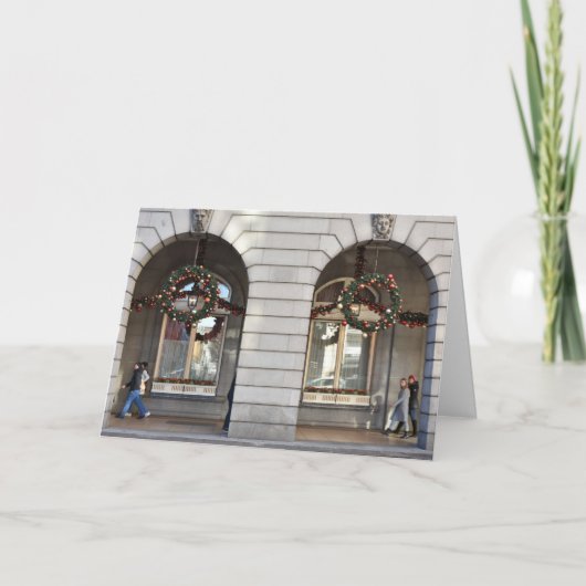 ハッピーホリデーズロンドンUKクリスマスフェスティバルシーズン カード (正面)