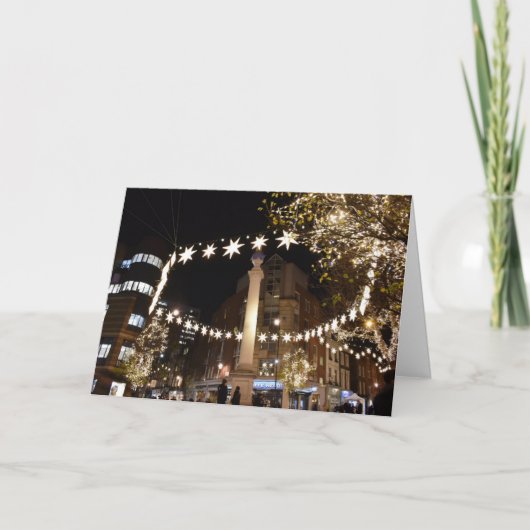 ハッピーホリデーズロンドンUKクリスマスフェスティバルシーズン カード (正面)