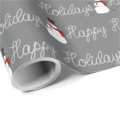 ハッピーホリデーズロープアンド雪だるま ラッピングペーパー (ロールコーナー)