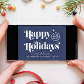 ハッピーホリデーズロ企業のゴブルーホリデーカード シーズンカード