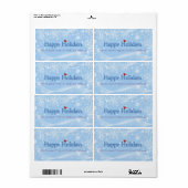 ハッピーホリデーズワインラベル ラベル (フルシート)