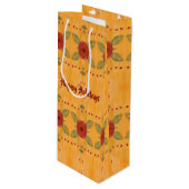 ハッピーホリデーズワイン紙抱き枕 ワインギフトバッグ (正面アングル)