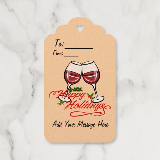 ハッピーホリデーズワイン ギフトタグ (裏面)