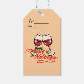 ハッピーホリデーズワイン ギフトタグ (正面)