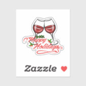 ハッピーホリデーズワイン シール (シート)