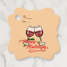 ハッピーホリデーズワイン フェイバータグ