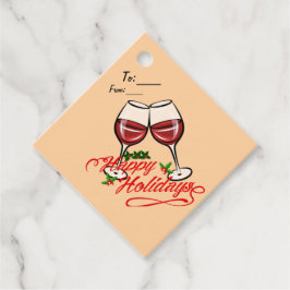 ハッピーホリデーズワイン フェイバータグ