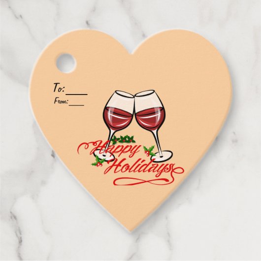ハッピーホリデーズワイン フェイバータグ (正面)