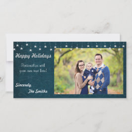 ハッピーホリデーズヴィンテージスターライトブルー8x4 シーズンカード