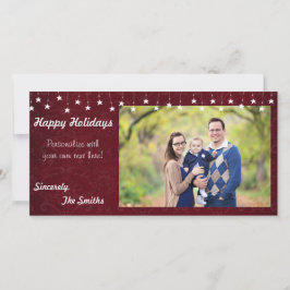 ハッピーホリデーズヴィンテージスターライトレッド8x4 シーズンカード