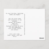 ハッピーホリデーズヴィンテージタイプライターパーソナライズされた ポストカード (裏面)