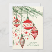 ハッピーホリデーズヴィンテージハンドドロードクリスマスツリー (正面)