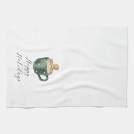 ハッピーホリデーズヴィンテージホットチョコレート キッチンタオル