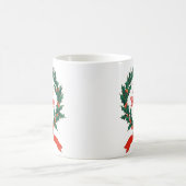 ハッピーホリデーズヴィンテージホリークリスマスリース コーヒーマグカップ (中央)