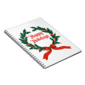 ハッピーホリデーズヴィンテージホリークリスマスリース ノートブック (右側)