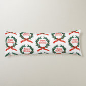 ハッピーホリデーズヴィンテージホリークリスマスリース ボディピロー (裏面)