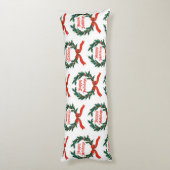 ハッピーホリデーズヴィンテージホリークリスマスリース ボディピロー (裏面 (縦))