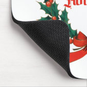 ハッピーホリデーズヴィンテージホリークリスマスリース マウスパッド (コーナー)