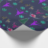 ハッピーホリデーズ光沢ラッピング紙 ラッピングペーパー (角)