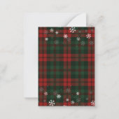 ハッピーホリデーズ写真の手書きクリスマス ノートカード (裏面)