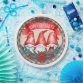 ハッピーホリデーズ格言紙プレート ペーパープレート (パーティー)