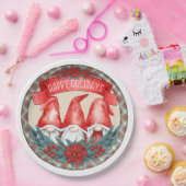 ハッピーホリデーズ格言紙プレート ペーパープレート (パーティー)