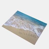 ハッピーホリデーズ海ビーチ ドアマット (アングル)