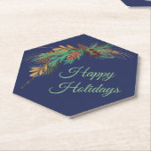 ハッピーホリデーズ紙コースター ペーパーコースター (アングル)
