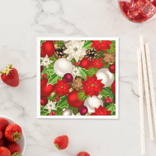 ハッピーホリデーズ紙ナプキンス スタンダードカクテルナプキン (インサイチュ)