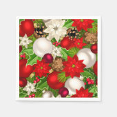 ハッピーホリデーズ紙ナプキンス スタンダードカクテルナプキン (正面)