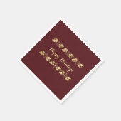 ハッピーホリデーズ紙ナプキンズバイローズライト スタンダードカクテルナプキン (角)