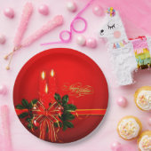 ハッピーホリデーズ紙プレート ペーパープレート (パーティー)