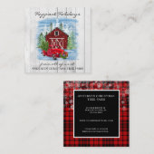 ハッピーホリデーズ素朴カントリーホリデーファーム スクエア名刺 (正面/裏面)