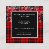 ハッピーホリデーズ素朴カントリーホリデーファーム スクエア名刺 (裏面)