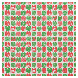 ハッピーホリデーズ醜いクリスマスセーターパターン ファブリック