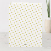 ハッピーホリデーズ金ゴールドスタークリスマスフォトカード カード (裏面)