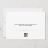 ハッピーホリデーズ金ゴールドモダンリースあなたのロゴ シーズンカード (裏面)