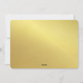 ハッピーホリデーズ金ゴールド手書写真コラージュ シーズンカード (裏面)