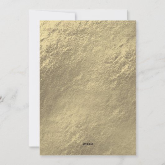 ハッピーホリデーズ金ゴールド白黒モダン写真 シーズンカード (裏面)