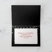 ハッピーホリデーズ雪だるまインスノーフレーク シーズンカード (内部)