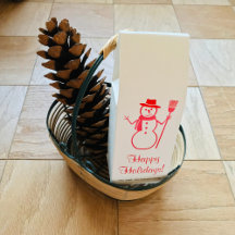 ハッピーホリデーズ雪だるまクリスマスレッドローストコーヒー