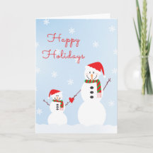 ハッピーホリデーズ雪だるまサンタハット