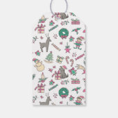 ハッピーホリデーズ雪だるま会社クリスマスギフトタグ ギフトタグ (裏面)