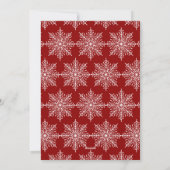 ハッピーホリデーズ雪だるま2 – フォトコラージュ | ユニバーシティレッドホワイト シーズンカード (裏面)