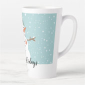 ハッピーホリデーズ雪だるま カフェラテマグ (右)