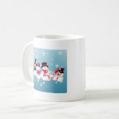 ハッピーホリデーズ雪だるま コーヒーマグカップ (正面左)